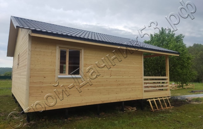 4 Каркасно-щитовой 8.5х8.0м, 68 М², Тульская область, Ефремовский район, деревня Лубянка. (7)